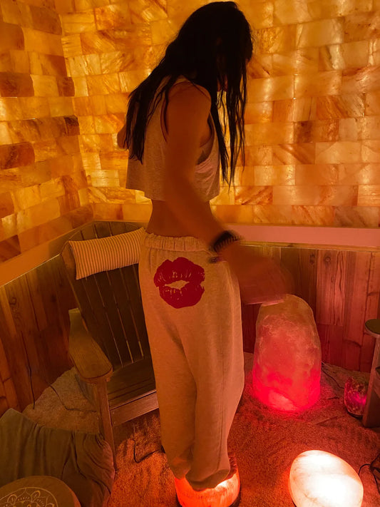 Smooch Print Cozy Sweatpants